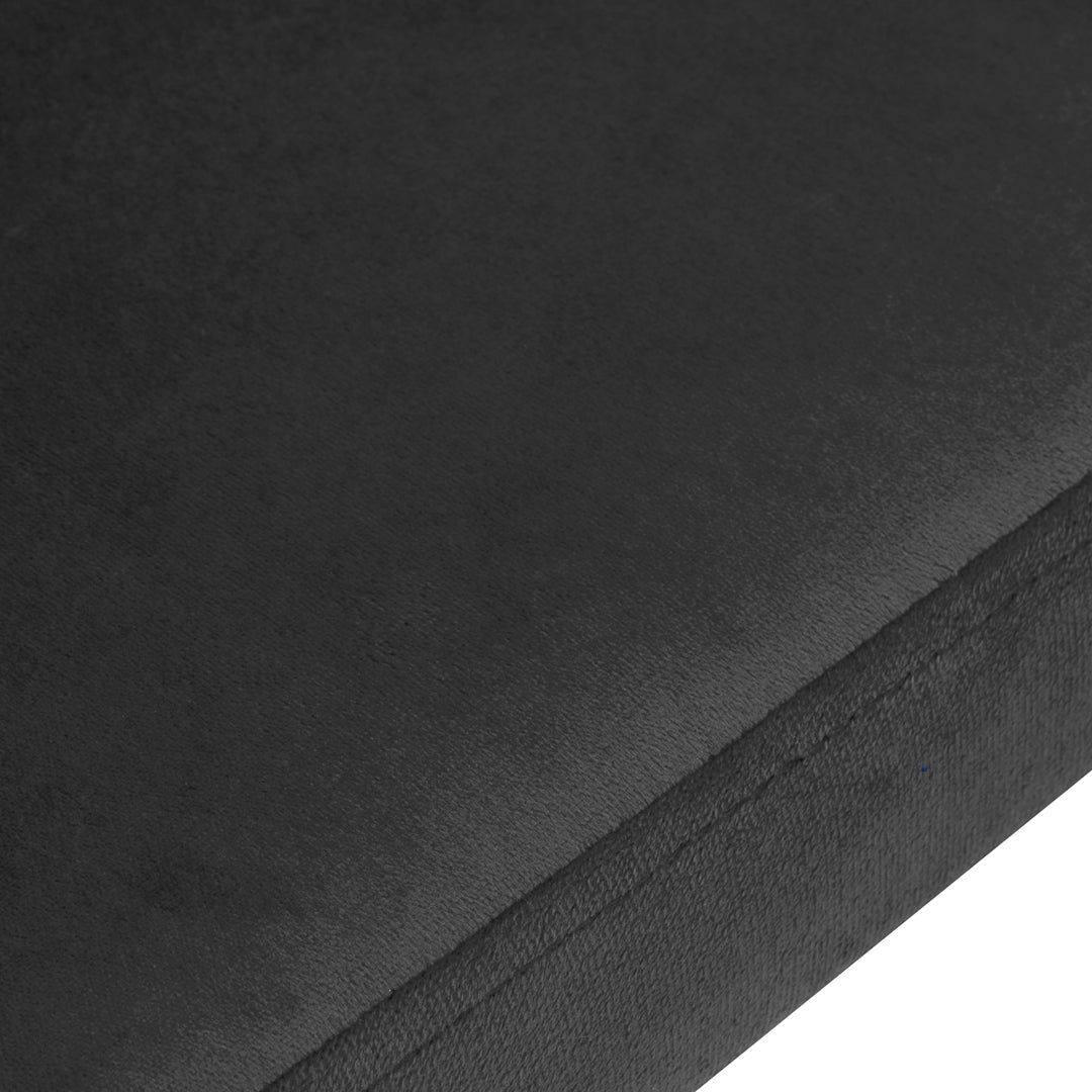 Salonstoel Fluweel Metaal 4Rico QS-GW06G Grijs - afbeelding 6