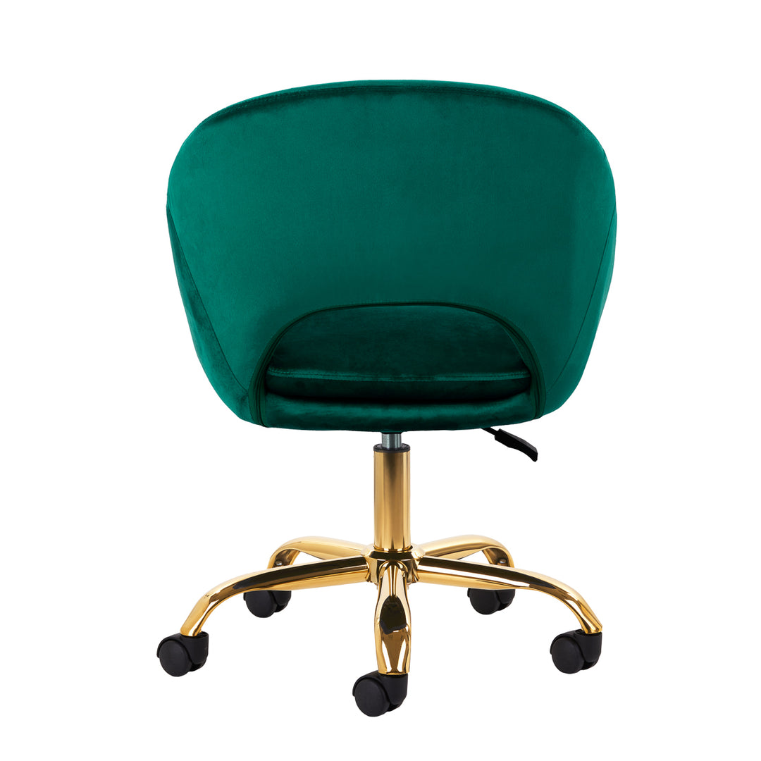 Salonstoel met Wielen Fluweel 4Rico QS-MF18G Groen - afbeelding 4