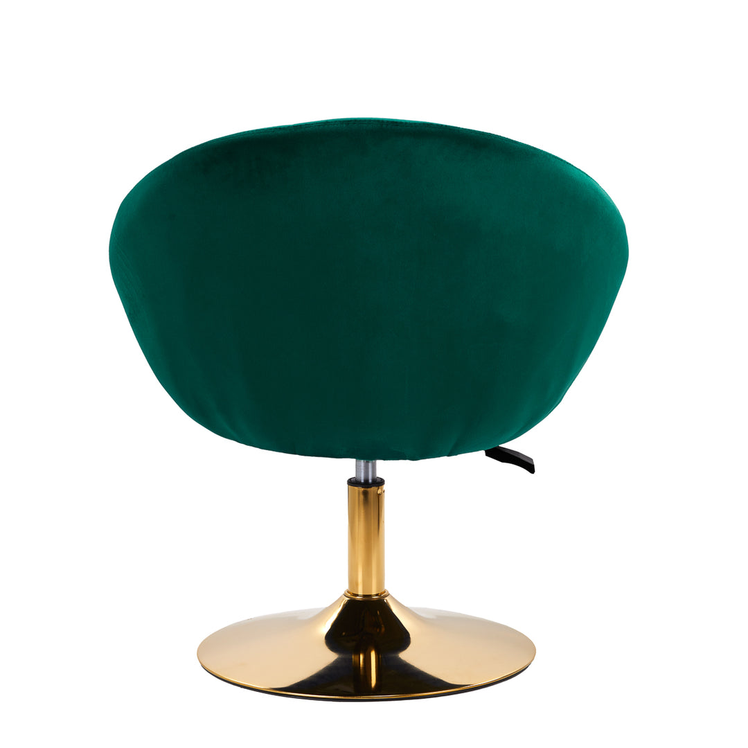 Draaistoel Fluweel Verstelbaar 4Rico QS-BL12B Groen - afbeelding 4