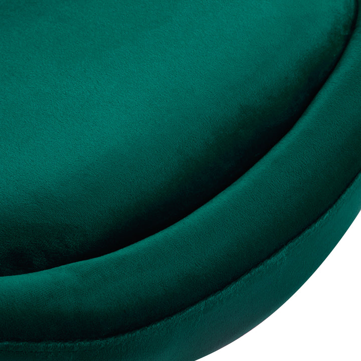 Draaistoel Fluweel Verstelbaar 4Rico QS-BL12B Groen - afbeelding 6