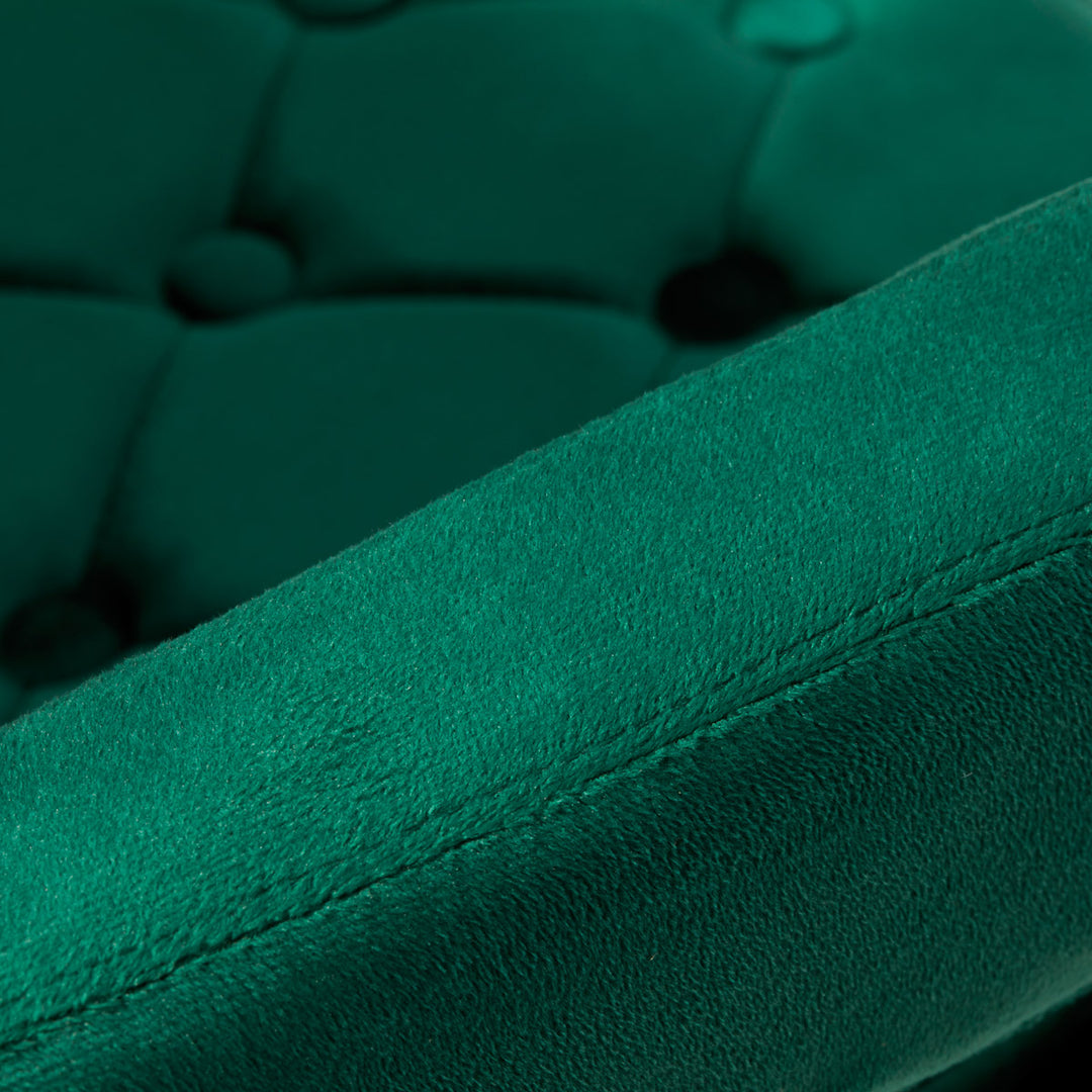 Salonstoel Fluweel Verstelbaar 4Rico QS-OF213G Goud-Groen - afbeelding 9