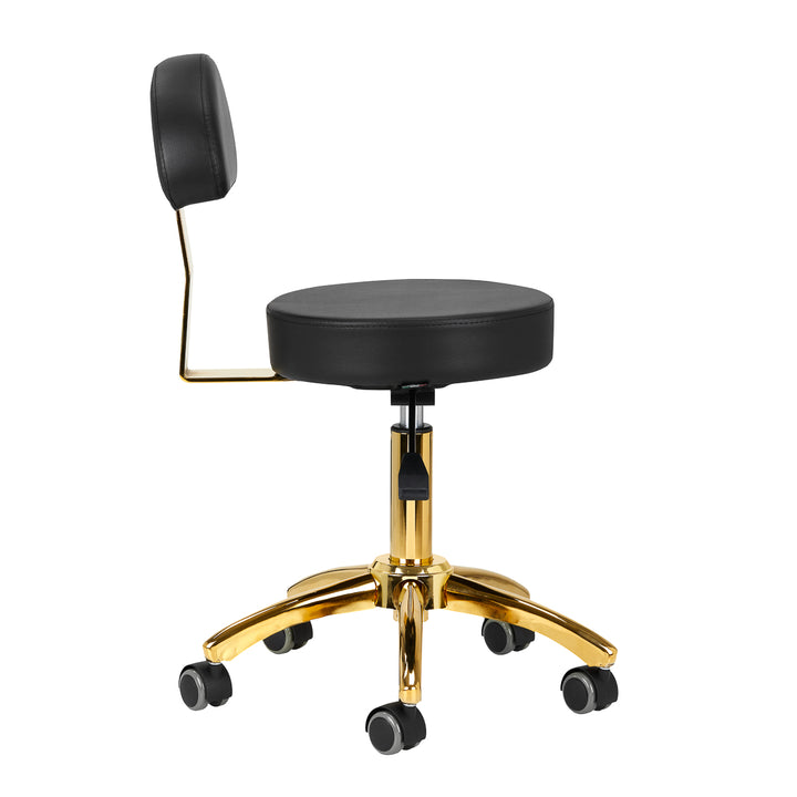 Tabouret Verstelbaar AM-304G Goud-Zwart - afbeelding 2