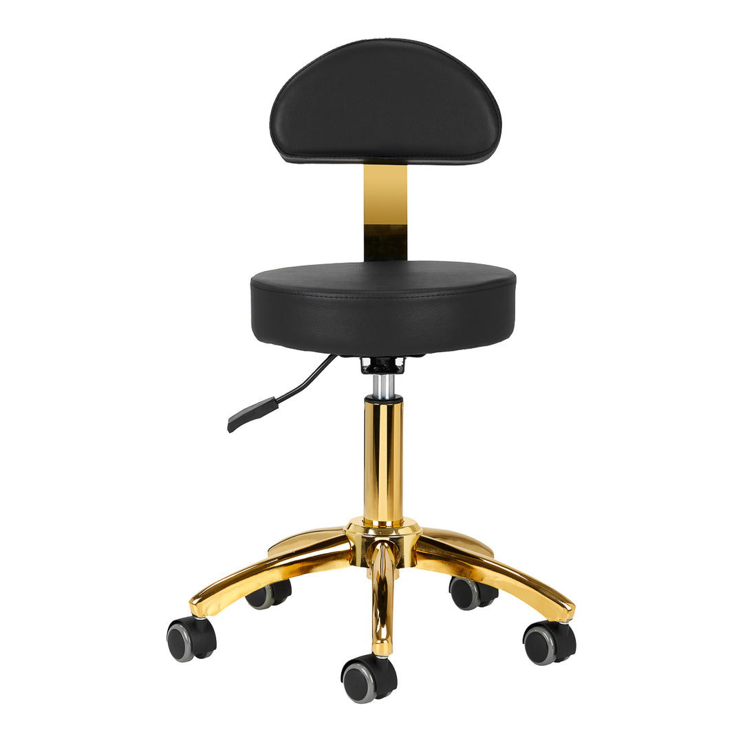 Tabouret Verstelbaar AM-304G Goud-Zwart - afbeelding 3
