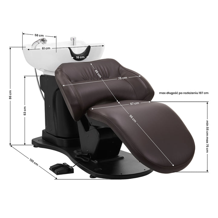 Wasunit Gabbiano Elektrisch Trycho Bruin - afbeelding 17