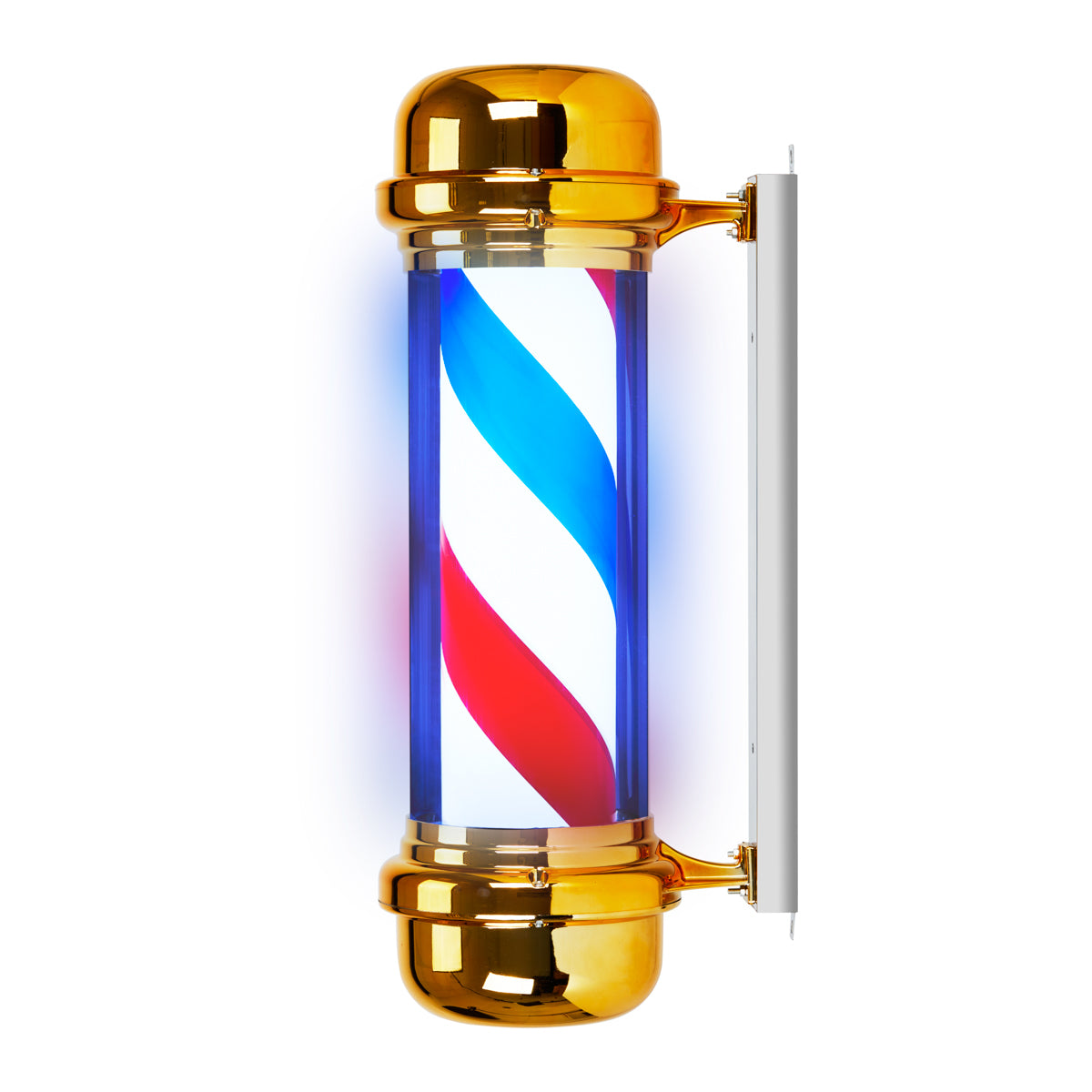 Barber Pole Verlicht en Draaiend Gabbiano BB-02 Goud