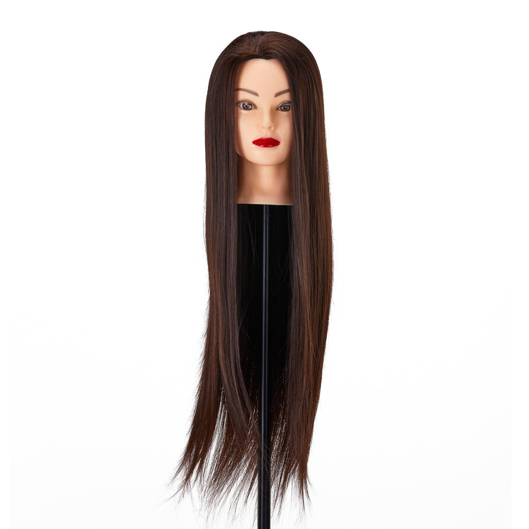 Kappershoofd Gabbiano WZ2 Synthetisch Haar 55 cm Bruin - afbeelding 2