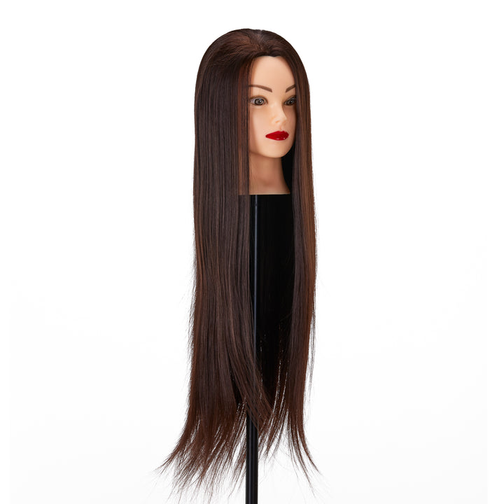 Kappershoofd Gabbiano WZ2 Synthetisch Haar 55 cm Bruin - afbeelding 3