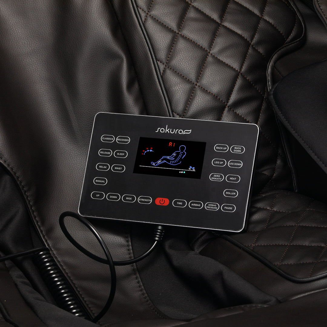 Massagestoel Elektrisch Sakura Comfort Plus 806 Zwart - afbeelding 12