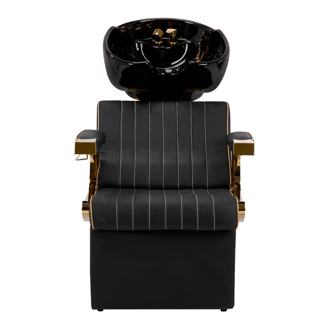 Barber Wasunit Gabbiano Marcus Zwart-Goud - afbeelding 3