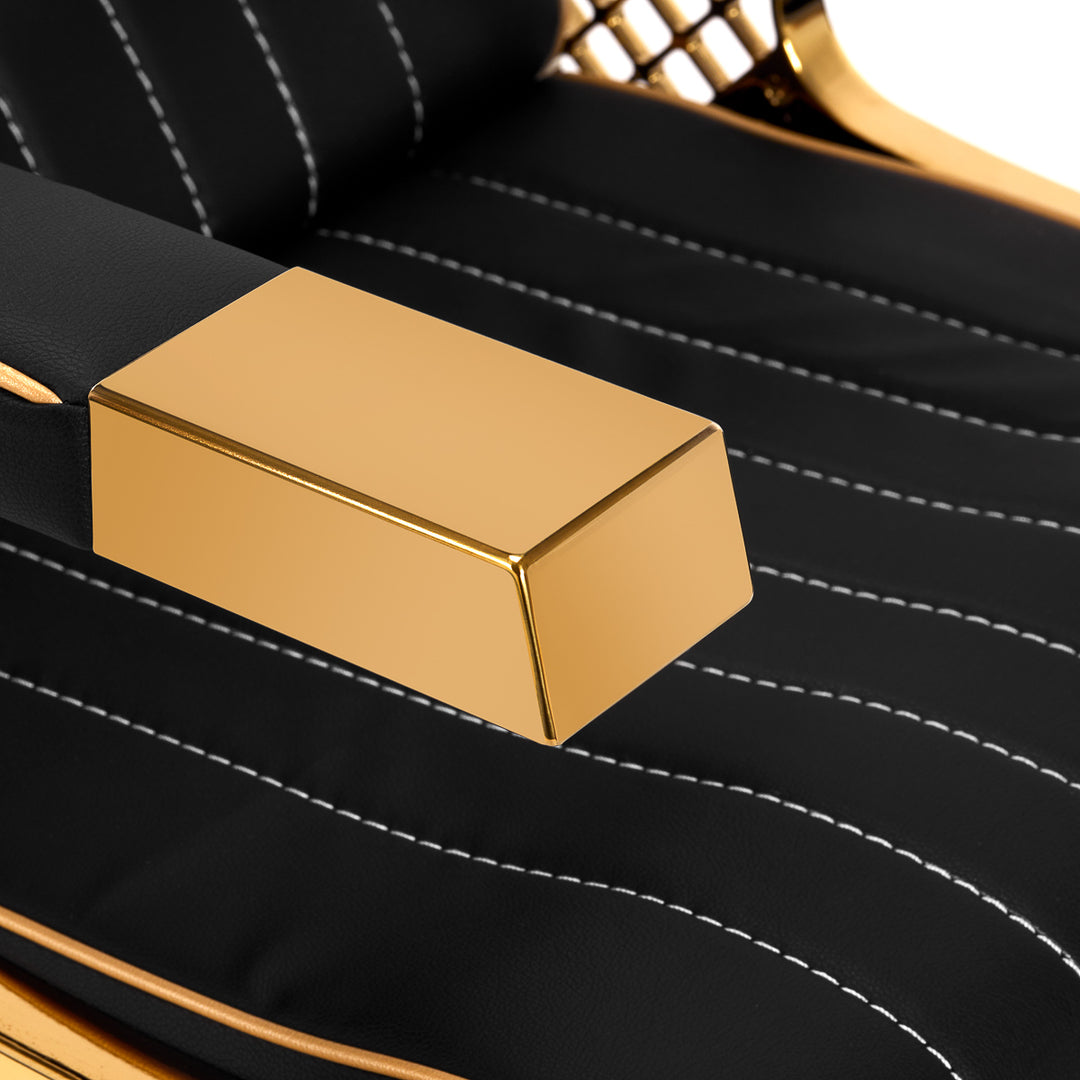 Barber Wasunit Gabbiano Marcus Zwart-Goud - afbeelding 5