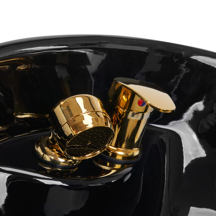 Barber Wasunit Gabbiano Marcus Zwart-Goud - afbeelding 11
