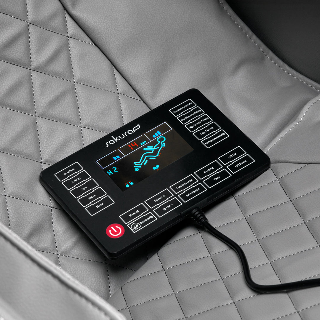 Massagestoel Elektrisch Sakura Classic 305 Grijs - afbeelding 12