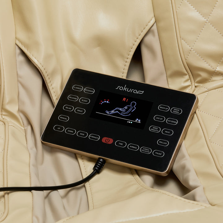 Massagestoel Elektrisch Sakura Comfort Plus 806 Beige-Bruin - afbeelding 14