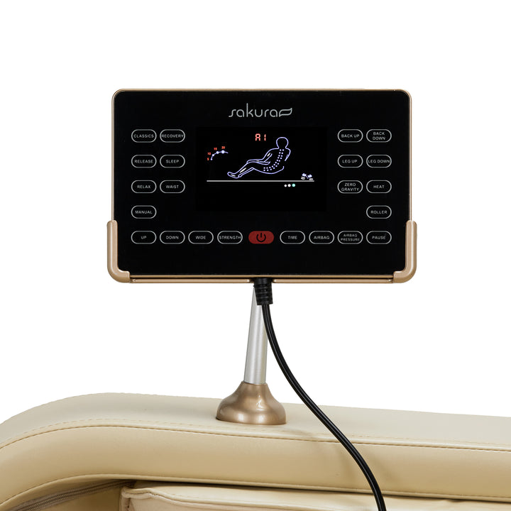 Massagestoel Elektrisch Sakura Comfort Plus 806 Beige-Bruin - afbeelding 15