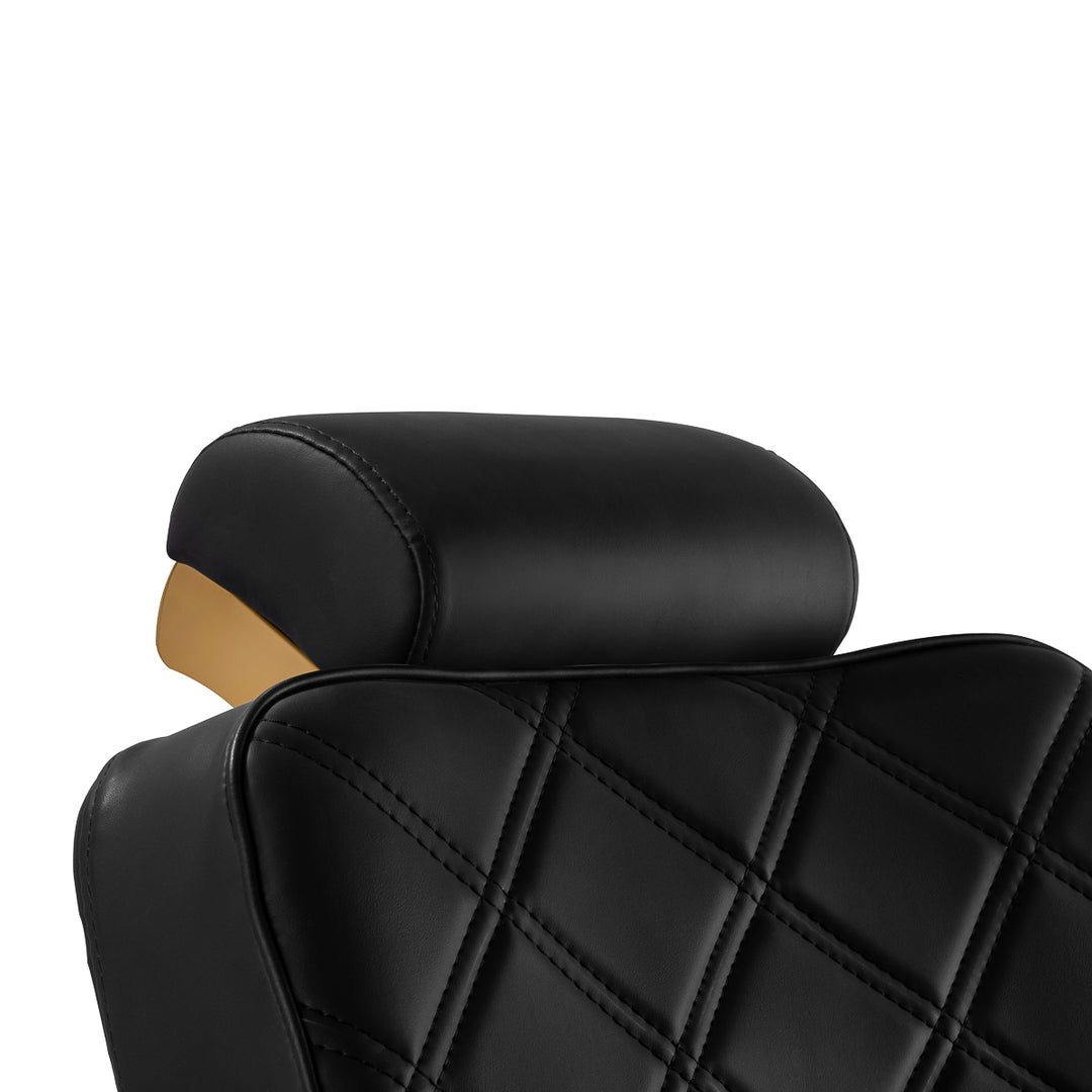 Barberstoel Gabbiano Leonardo Goud-Zwart - afbeelding 6