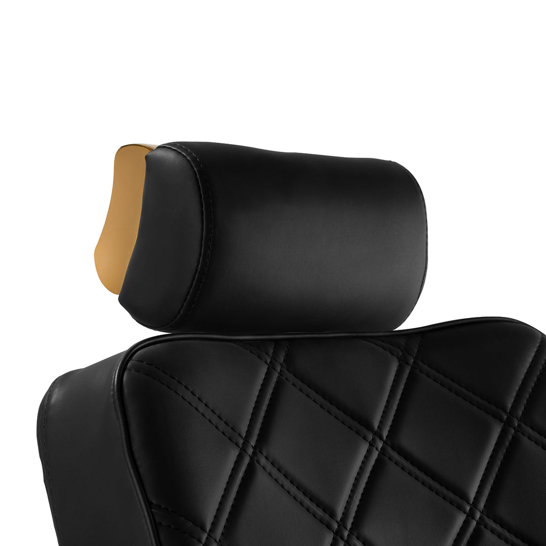 Barberstoel Gabbiano Leonardo Goud-Zwart - afbeelding 7