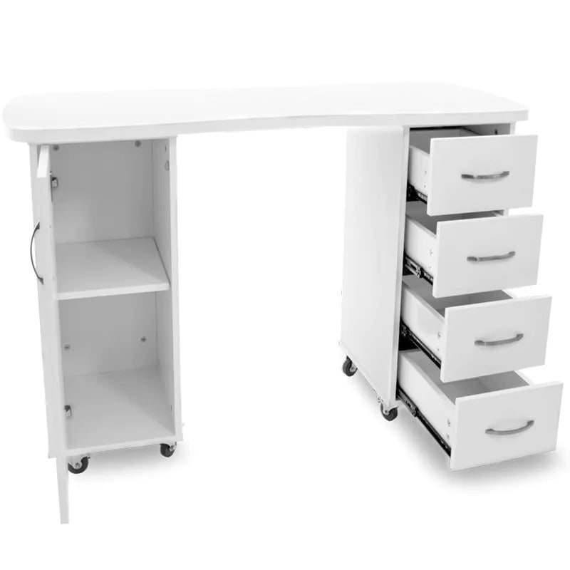 Manicure Tafel 2027 Wit met Wielen - afbeelding 3