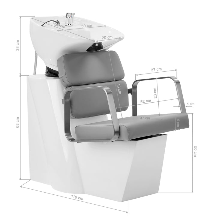 Wasunit Gabbiano Porto Grijs - afbeelding 12