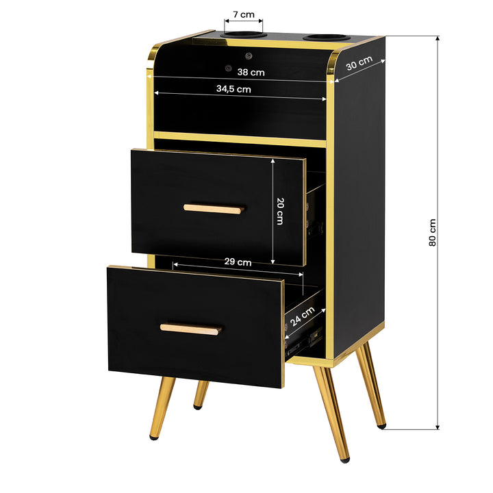 Werkwagen Gabbiano Trix Zwart - afbeelding 7