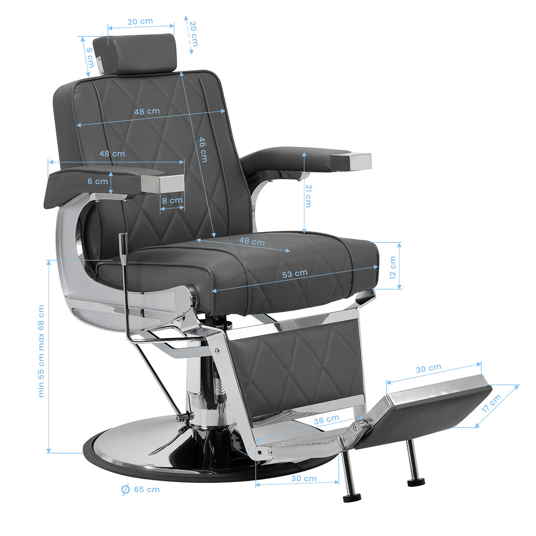 Barberstoel Hair System BM88066 Grijs - afbeelding 17