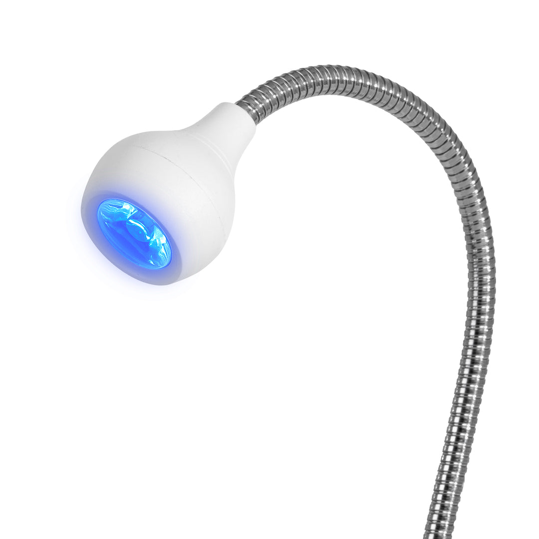 UV Lamp LED met Klem Glow Snake Wit - afbeelding 2