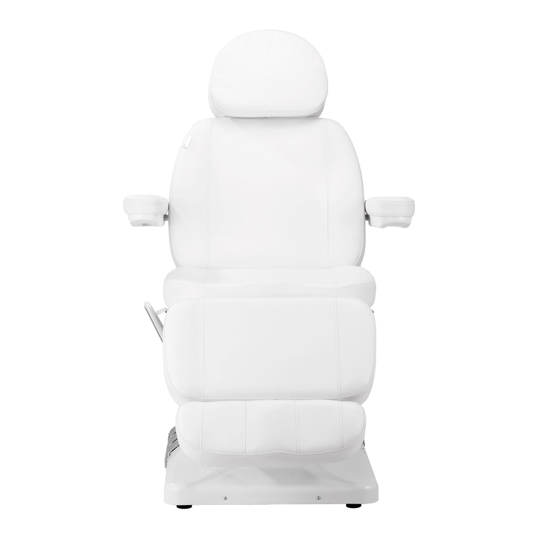 Elektrische Behandelstoel Sillon Luxury 3 Motoren Wit met Voetbediening - afbeelding 2