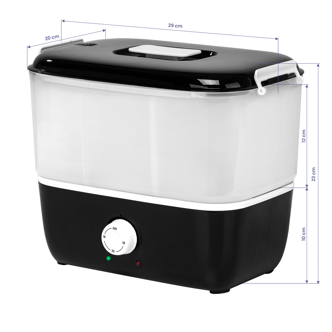 Handdoekwarmer Elegante 10 Zwart - afbeelding 7