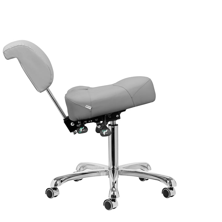 Tabouret met Rugleuning en Kantelbare Zitting Giovanni 1005 Grijs - afbeelding 6