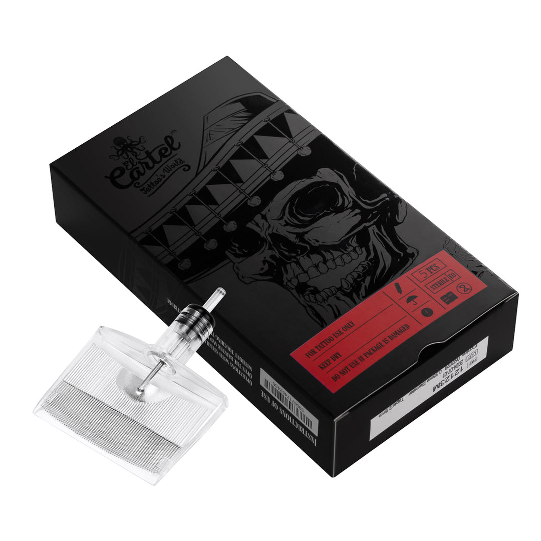 Tattoo Naalden Cartridge Soft Edge Magnum 123RM 0.35 mm El Cartel V2 10 st - afbeelding 4