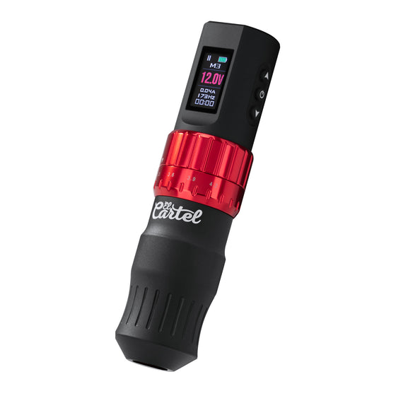 Tattoo Machine El Cartel VISPA Draadloos Zwart-Rood