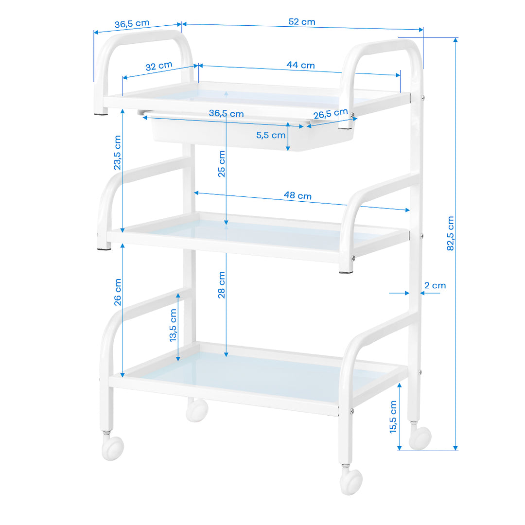 Roltafel Basic 121 Wit - afbeelding 7