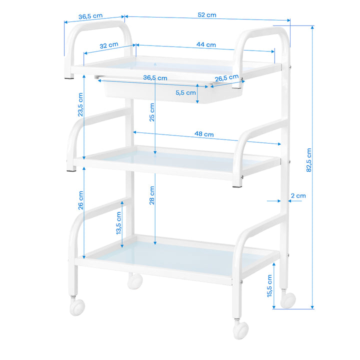 Roltafel Basic 121 Wit - afbeelding 7