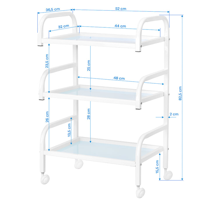 Roltafel Basic 122 Wit - afbeelding 6