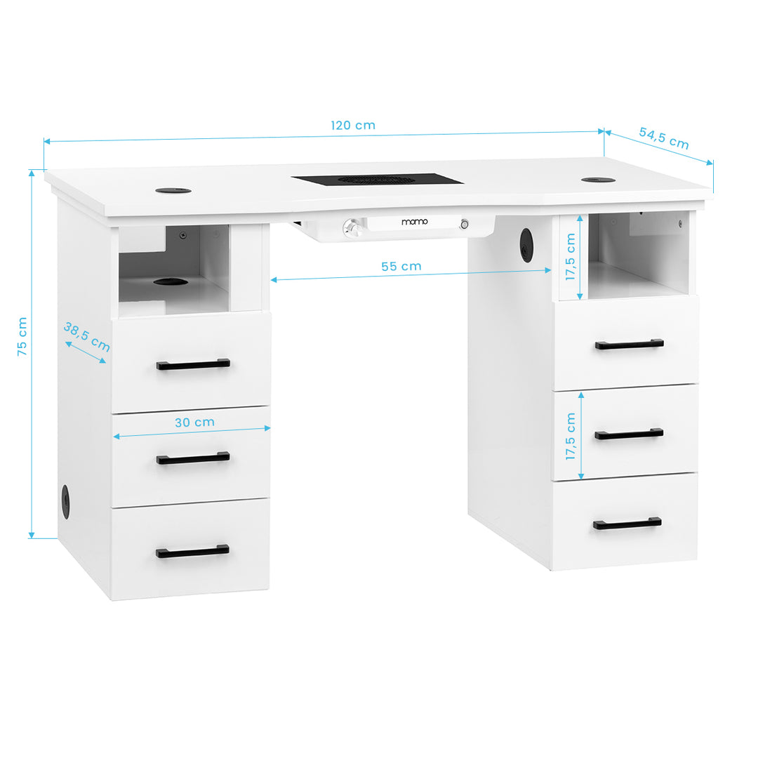 Manicure Tafel Momo L01 met Afzuiging - afbeelding 19