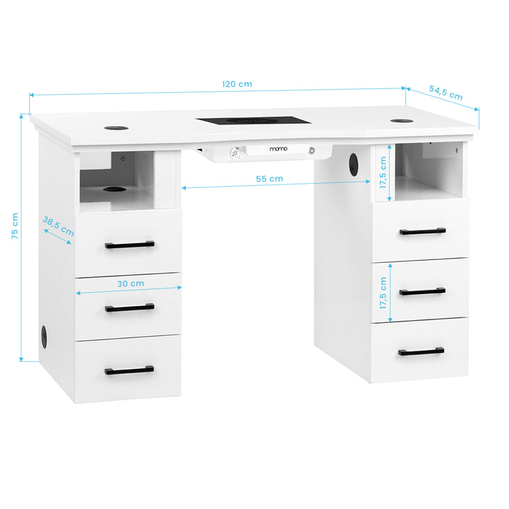 Manicure Tafel Momo L01 met Afzuiging - afbeelding 19