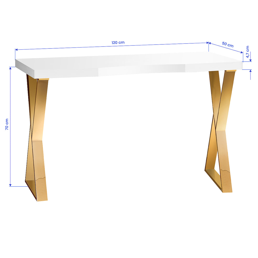 Manicure Tafel Momo 04 Goud-Wit - afbeelding 7