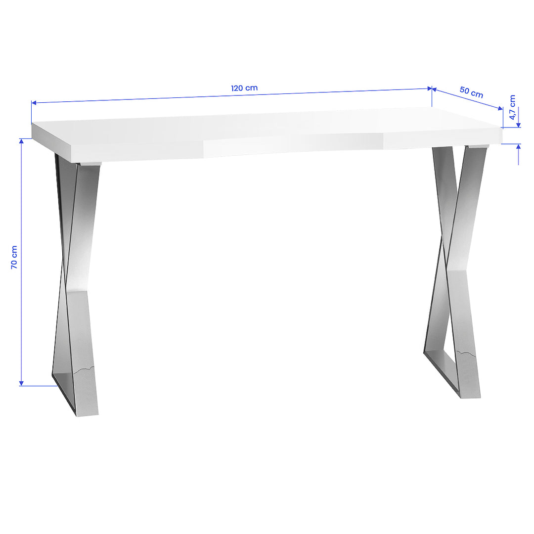 Manicure Tafel Momo 04 Zilver-Wit - afbeelding 7