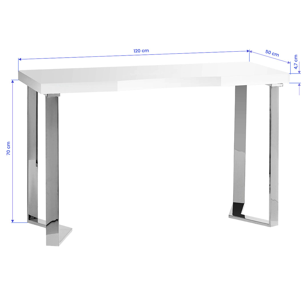 Manicure Tafel Momo 05 Zilver-Wit - afbeelding 6