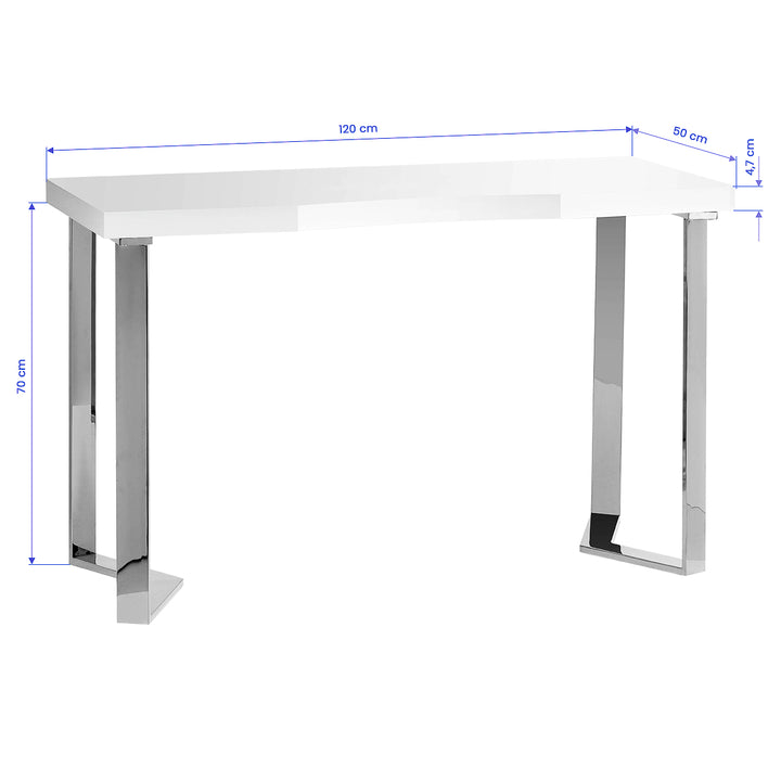 Manicure Tafel Momo 05 Zilver-Wit - afbeelding 6