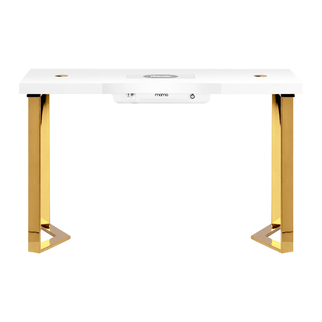 Manicure Tafel Momo 05 Goud-Wit met Afzuiging - afbeelding 2