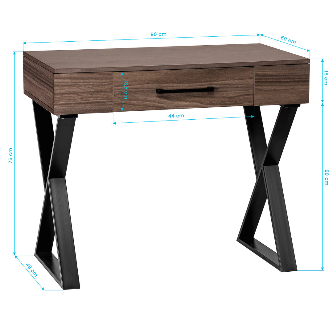 Kaptafel Kapperssalon Gabbiano GB-06 Walnoot - afbeelding 8