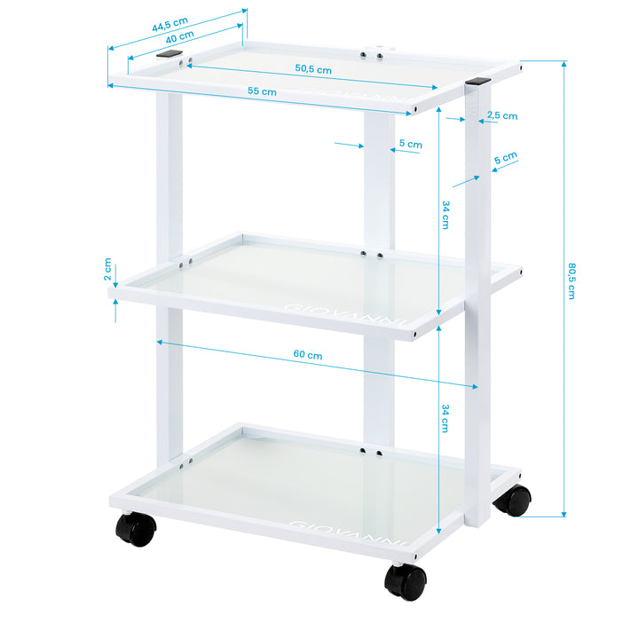 Roltafel Giovanni E40 Wit - afbeelding 6