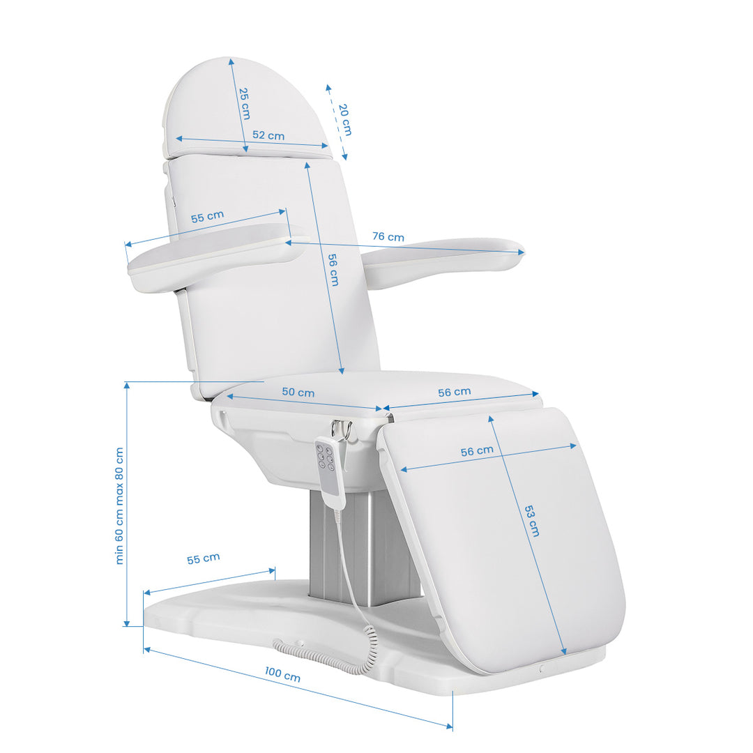 Elektrische Behandelstoel Sillon Eclipse 3 Motoren Wit - afbeelding 11