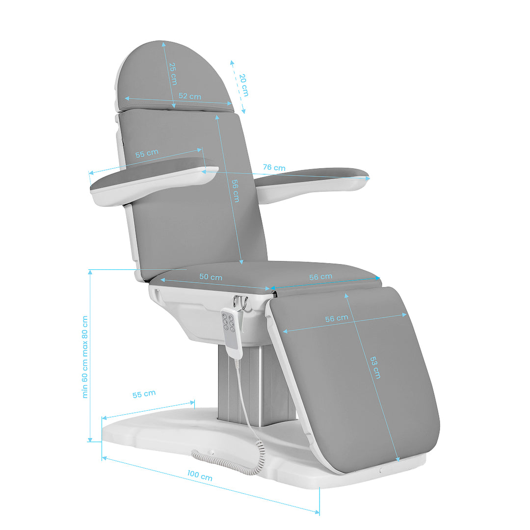 Elektrische Behandelstoel Sillon Eclipse 3 Motoren Grijs - afbeelding 11