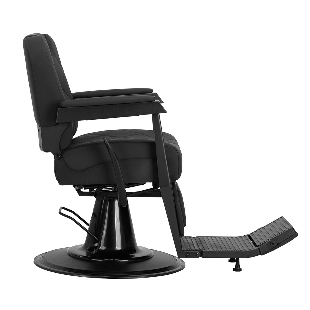 Barberstoel Gabbiano Bruno Zwart-Zwart - afbeelding 4