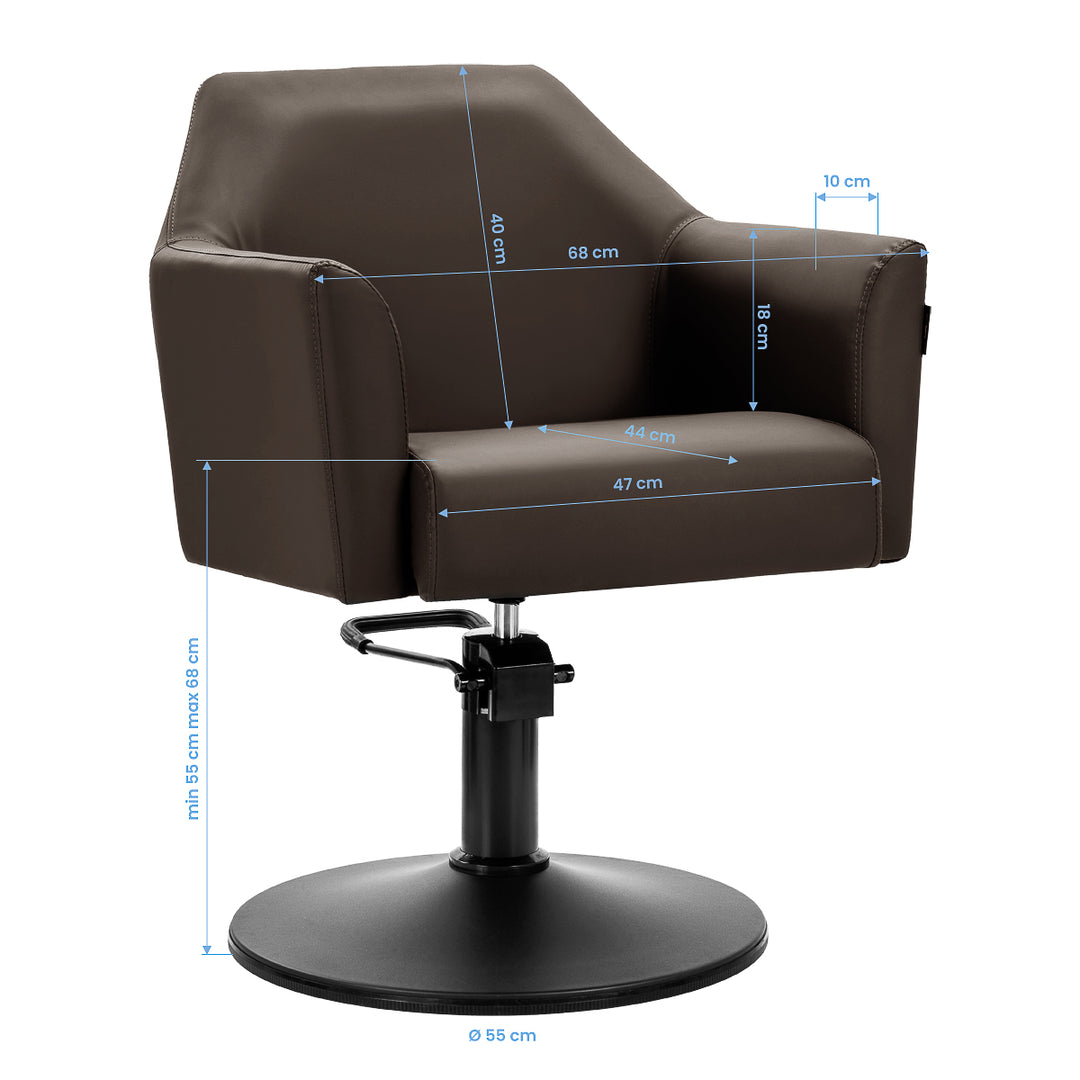Kappersstoel Gabbiano Davos Bruin - afbeelding 8