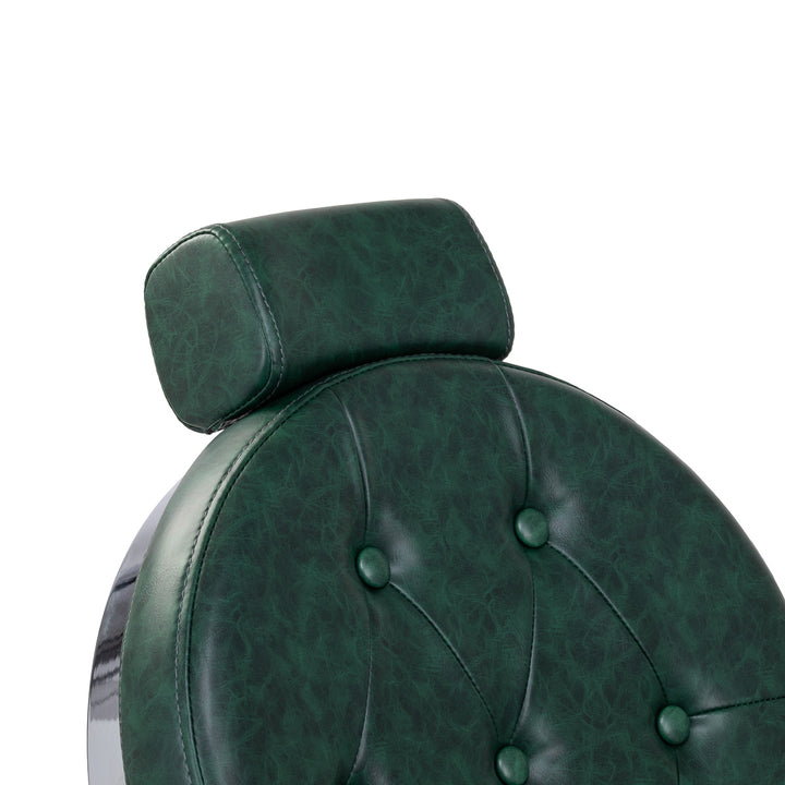 Barberstoel Gabbiano President Groen-Chrome - afbeelding 12