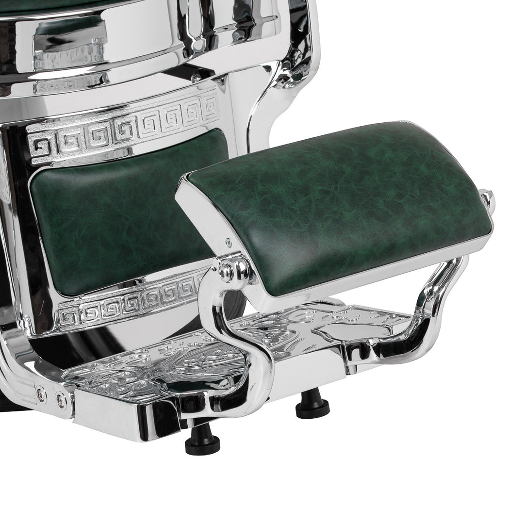 Barberstoel Gabbiano President Groen-Chrome - afbeelding 16