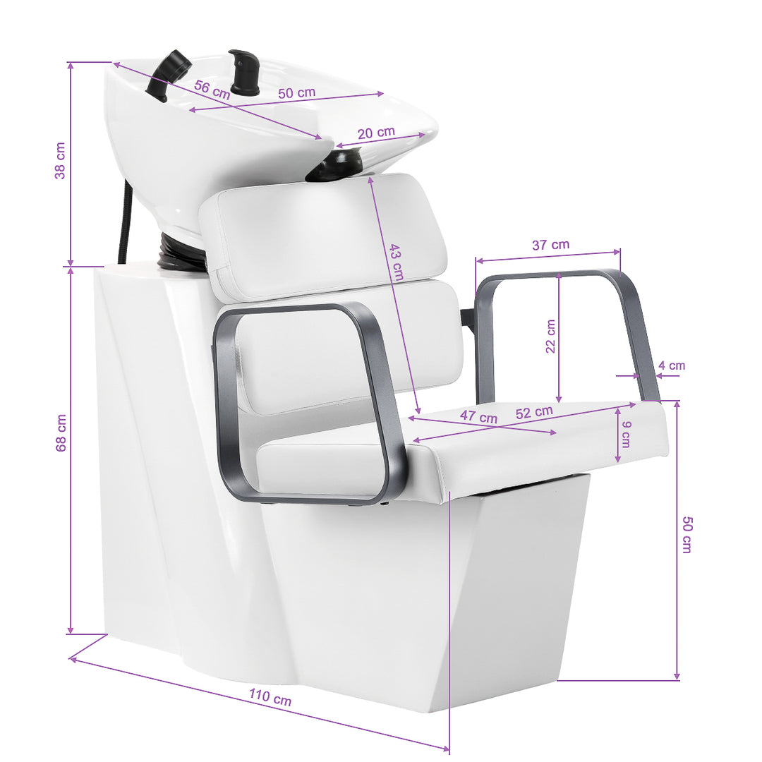 Wasunit Gabbiano Porto Grijs-Wit - afbeelding 11