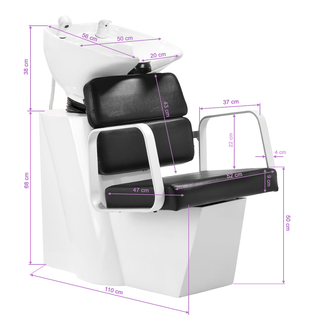 Wasunit Gabbiano Porto Wit-Zwart - afbeelding 10